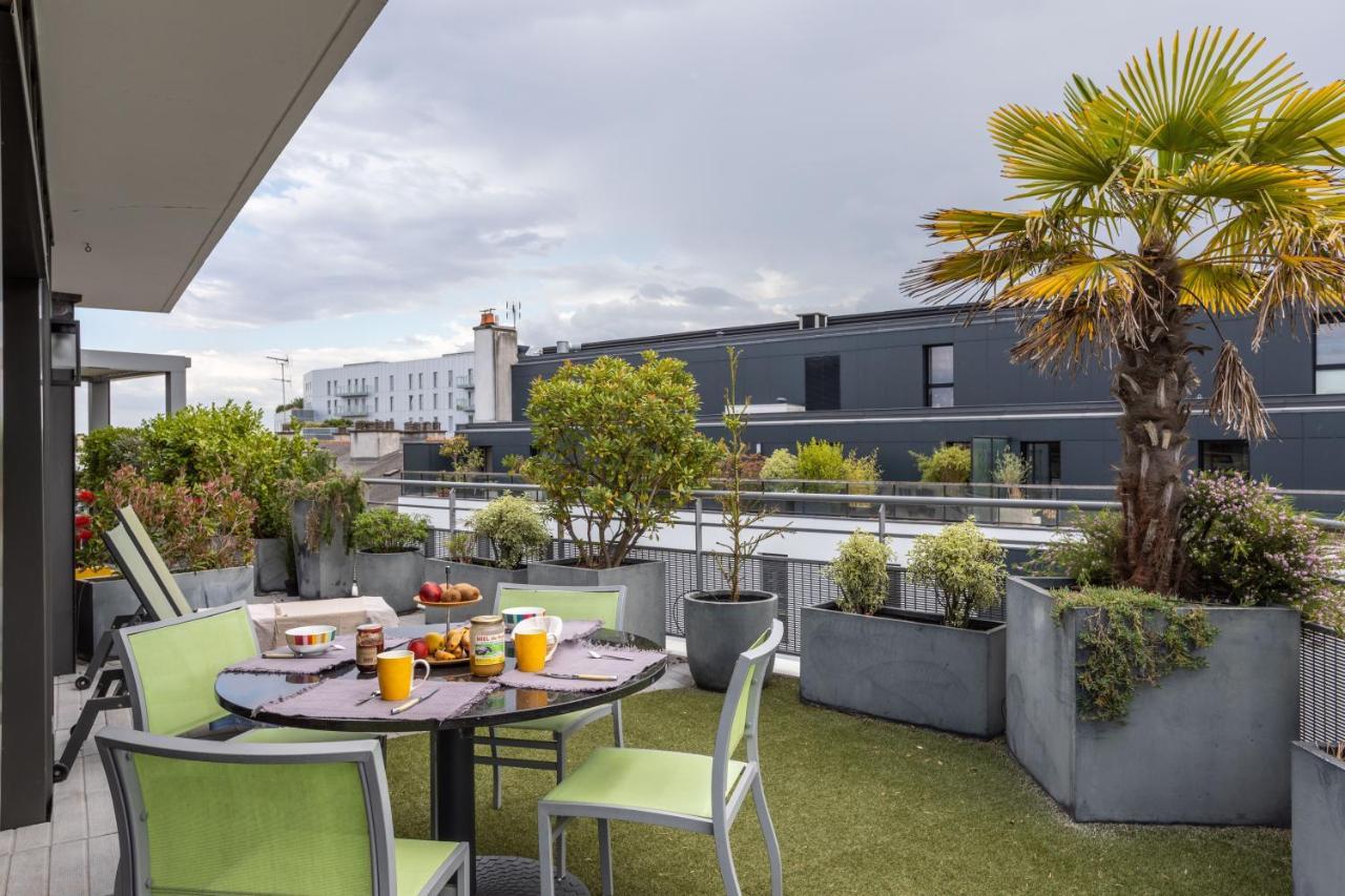 Illanka - Appartement 3 Chambres Avec Parking Et Terrasse Proche Gare Rennes Exterior foto